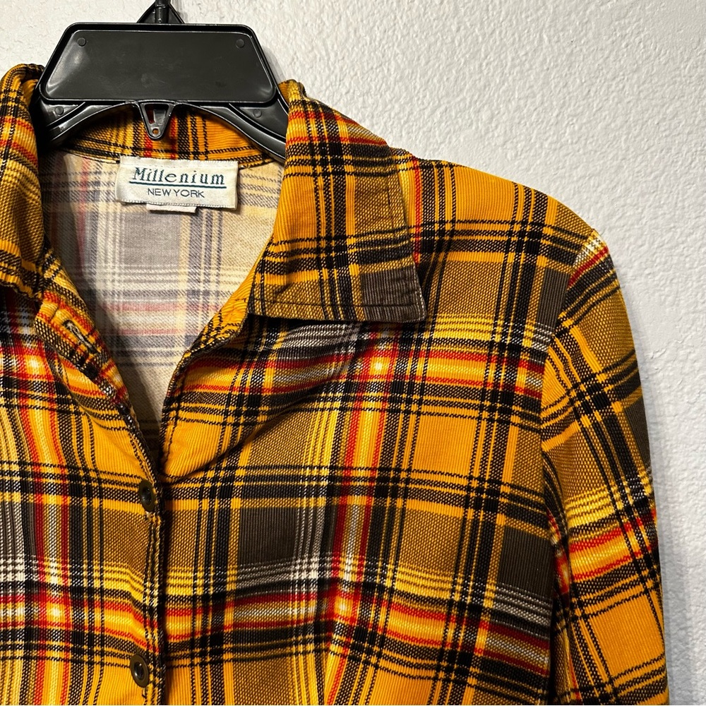 90’s Vintage Plaid Tailored Top